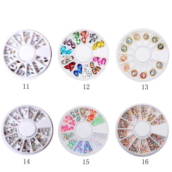 

2018 3d nail art rhinestones glitters acrylic tips decoration manicure nail drills support dropship, Silver;gold