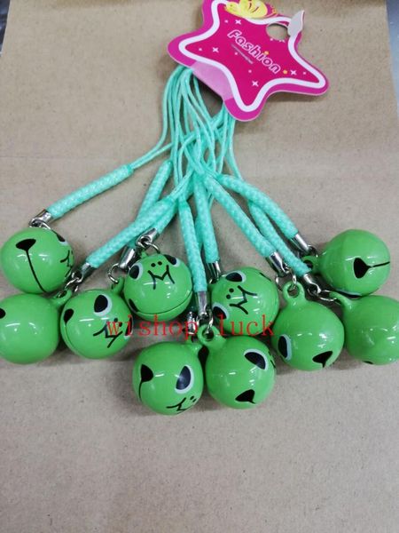 50 pcs cartoon frog charms bell pendant with strap cellphone key chains toy x181, Silver
50 pcs cartoon frog charms bell pendant with strap cellphone key chains toy x181, Silver