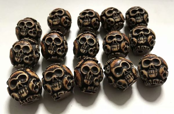 yqtdmy new 12 pcs imitation resin carved devil skull totem bead
yqtdmy new 12 pcs imitation resin carved devil skull totem bead