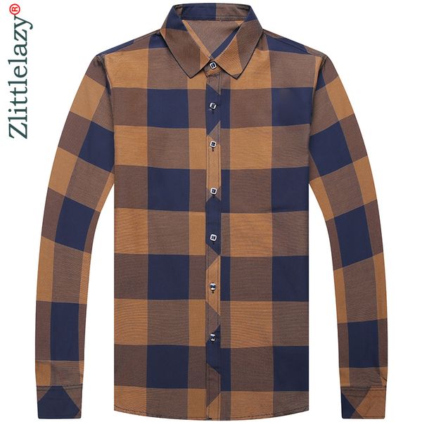 2018 social long sleeve plaid designer shirts men slim fit vintage fashions men's shirt man dress jersey casual clothing 36763, White;black
2018 social long sleeve plaid designer shirts men slim fit vintage fashions men's shirt man dress jersey casual clothing 36763, White;black