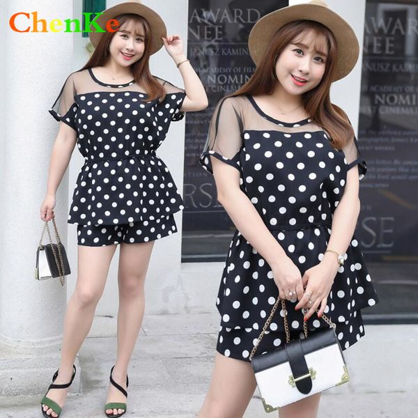 chenke big size 4xl 2 piece set women 2018 summer set short sleeve tops and shorts polka dot 2pcs women fat suit big size, White
chenke big size 4xl 2 piece set women 2018 summer set short sleeve tops and shorts polka dot 2pcs women fat suit big size, White