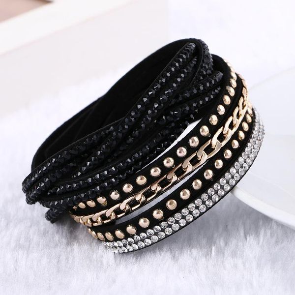 women new fashion pu leather wrap wristband cuff punk rhinestone bracelet crystal bangle charm bracelets 10colors 17121313, Golden;silver
women new fashion pu leather wrap wristband cuff punk rhinestone bracelet crystal bangle charm bracelets 10colors 17121313, Golden;silver