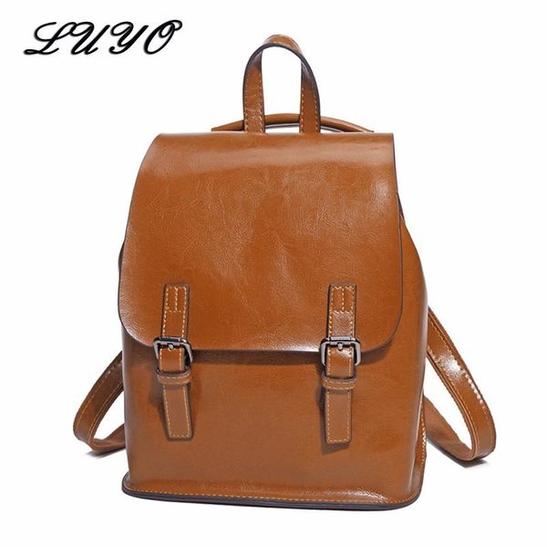 luyo genuine leather backpack schoolbag women vintage college school backpacks for teenage girl women's natural leather mochilas
luyo genuine leather backpack schoolbag women vintage college school backpacks for teenage girl women's natural leather mochilas