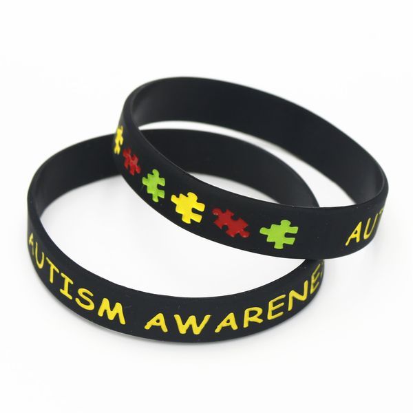 new fashion 1pc black autism awareness puzzle silicone wristband alert silicone bracelets&bangles boy girl gifts sh075bk, Golden;silver
new fashion 1pc black autism awareness puzzle silicone wristband alert silicone bracelets&bangles boy girl gifts sh075bk, Golden;silver
