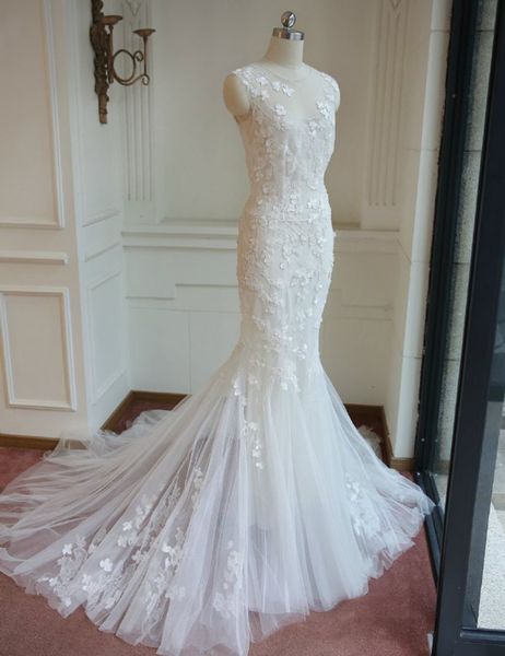 pageant lace applique long mermaid wedding dresses with train for bride zipper custom bridal gown special occasion bridesmaid party 17wed451, White
pageant lace applique long mermaid wedding dresses with train for bride zipper custom bridal gown special occasion bridesmaid party 17wed451, White