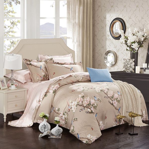 100% cotton soft bed linen set flowers birds print bedding sets king size bed set sheet duvet cover pillow sham38
100% cotton soft bed linen set flowers birds print bedding sets king size bed set sheet duvet cover pillow sham38