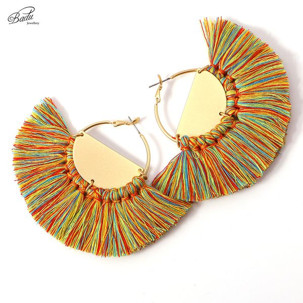 whole salebadu 9 colors tassel earring statement hoop big earrings women golden fashion joker party jewelry, Golden;silver
whole salebadu 9 colors tassel earring statement hoop big earrings women golden fashion joker party jewelry, Golden;silver