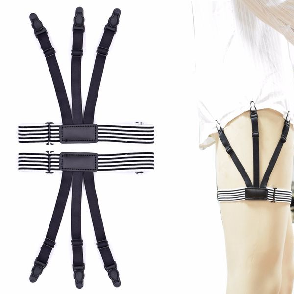 mens stripe elastic shirt stays garters leg suspenders shirt holder straps non-slip locking clamps 2pcs, Black;white
mens stripe elastic shirt stays garters leg suspenders shirt holder straps non-slip locking clamps 2pcs, Black;white