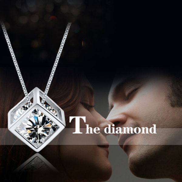love magic cube pendant necklace box chain square shape zircon crystal pendant with 16 18 20 inch chain women fashion jewelry gift, Silver
love magic cube pendant necklace box chain square shape zircon crystal pendant with 16 18 20 inch chain women fashion jewelry gift, Silver