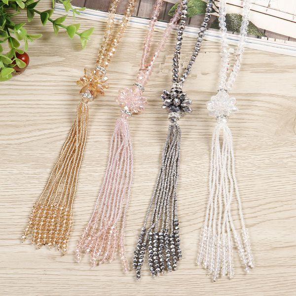 tassel long necklace for women fashion new classic crystal flower sweater necklaces & pendants gift mix colors zx, Silver
tassel long necklace for women fashion new classic crystal flower sweater necklaces & pendants gift mix colors zx, Silver