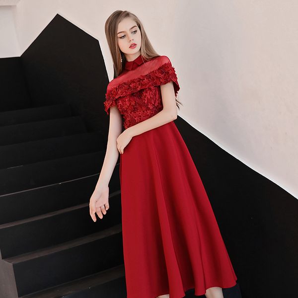 fadistee autumn new arrival mordern party evening dresses high neck 3d-floral lace vestido de festa prom robe de soiree frock banquet, Black
fadistee autumn new arrival mordern party evening dresses high neck 3d-floral lace vestido de festa prom robe de soiree frock banquet, Black