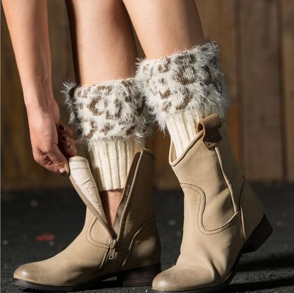 women winter spring knit crochet leg warmers faux fur leopard boot socks knitted boot cuffs body warmer polainas, Pink;yellow
women winter spring knit crochet leg warmers faux fur leopard boot socks knitted boot cuffs body warmer polainas, Pink;yellow
