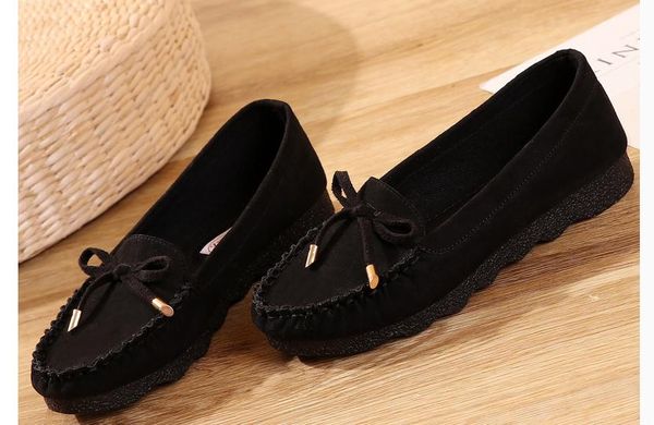 send 2018 spring and autumn new style women's flat bottom bowknot mother's cloth shoes, Black
send 2018 spring and autumn new style women's flat bottom bowknot mother's cloth shoes, Black