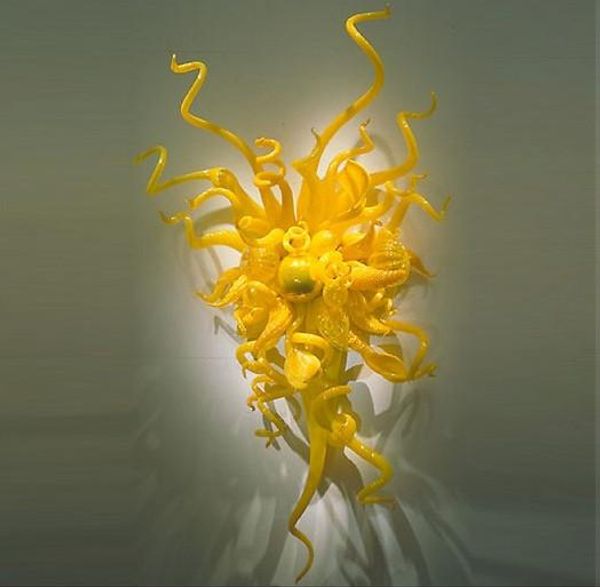 modern hanging wall lamps hand blown glass wall lamps handicraft yellow murano glass wall lamps for art decoration
modern hanging wall lamps hand blown glass wall lamps handicraft yellow murano glass wall lamps for art decoration