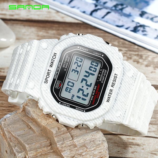 sanda vintage watch men sport waterproof casual watch electronic led digital wristwatches couple clock relogio masculino 339, Slivery;brown
sanda vintage watch men sport waterproof casual watch electronic led digital wristwatches couple clock relogio masculino 339, Slivery;brown