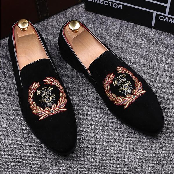 new style brand luxury men slipony flats shoes retro bee tradition embroidery loafer chaussure wedding party casual driving shoes l97, Black
new style brand luxury men slipony flats shoes retro bee tradition embroidery loafer chaussure wedding party casual driving shoes l97, Black