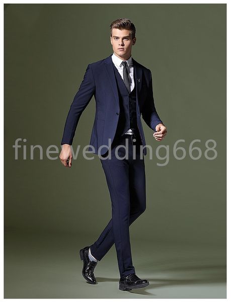 handsome three piece one button notch lapelwedding groom tuxedos men suits wedding/prom/dinner man blazer(jacket+tie+vest+pants, Black;gray
handsome three piece one button notch lapelwedding groom tuxedos men suits wedding/prom/dinner man blazer(jacket+tie+vest+pants, Black;gray