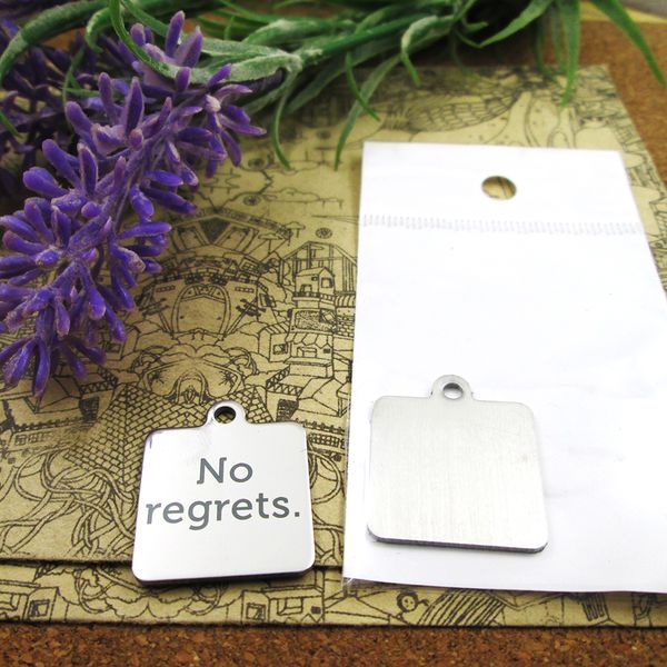 40pcs--"no regrets"stainless steel charms more style for choosing diy charms pendants for necklace, Bronze;silver
40pcs--"no regrets"stainless steel charms more style for choosing diy charms pendants for necklace, Bronze;silver