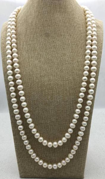 65'' long pearl jewellery,10mm potato round white color natural freshwater pearl necklace,perfect wedding party women gift jewelry, Black
65'' long pearl jewellery,10mm potato round white color natural freshwater pearl necklace,perfect wedding party women gift jewelry, Black