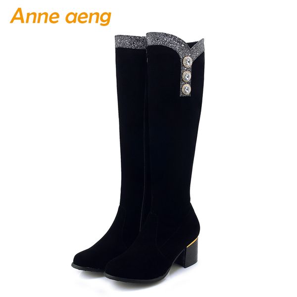 2019 new autumn winter women boots knee high zip square middle heel ladies snow boots black women shoes big size 33-43
2019 new autumn winter women boots knee high zip square middle heel ladies snow boots black women shoes big size 33-43