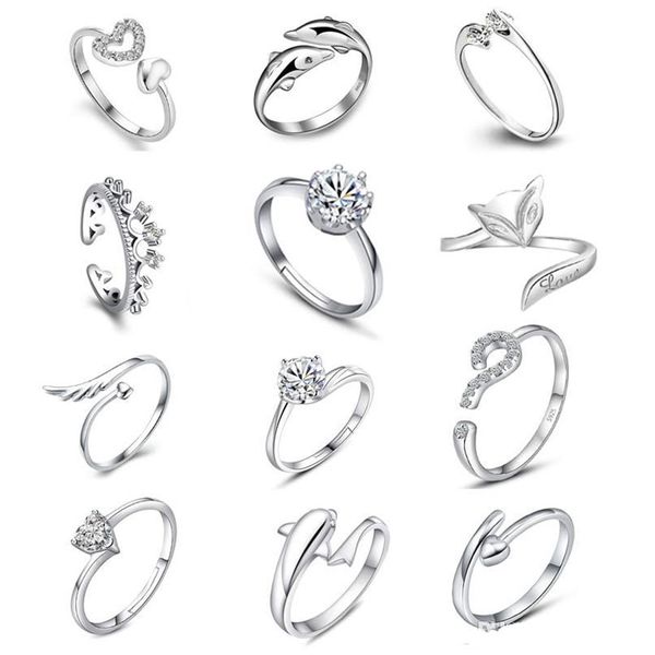 925 sterling silver jewerly rings dolphins dragonfly wings of the angel love fox butterfly opening adjustable ring for women kka1963
925 sterling silver jewerly rings dolphins dragonfly wings of the angel love fox butterfly opening adjustable ring for women kka1963