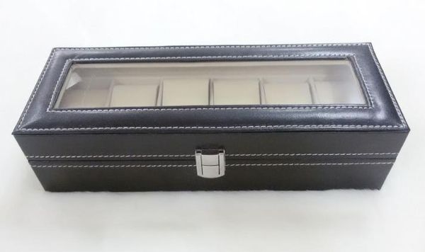 jewelry box for men's and women's general purpose needle pattern skin can be see-through 6 watch boxes, Black;blue
jewelry box for men's and women's general purpose needle pattern skin can be see-through 6 watch boxes, Black;blue