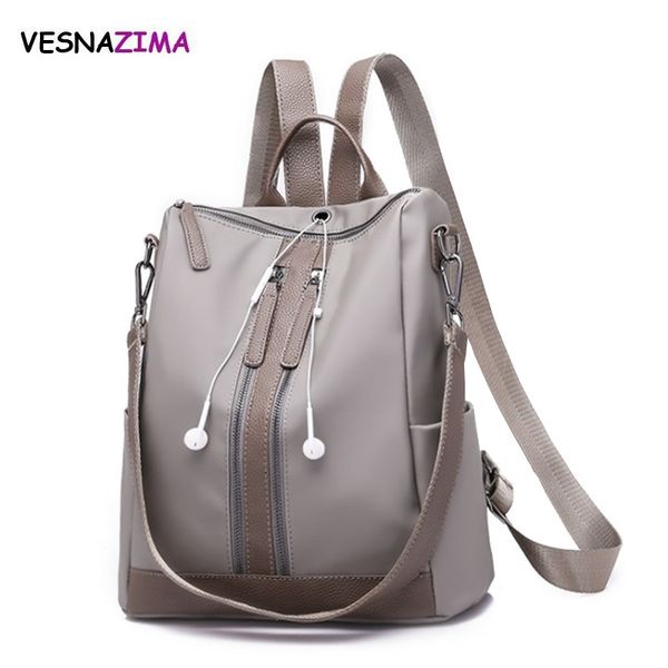 vesnazima women backpack earphone plug-in school style leather bag for college simple design women casual nylon backpacks wm753z
vesnazima women backpack earphone plug-in school style leather bag for college simple design women casual nylon backpacks wm753z