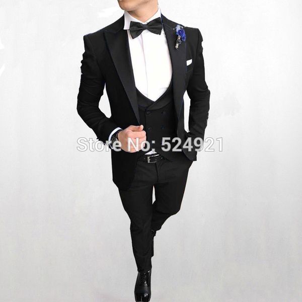 new arrival groomsmen black groom tuxedos peak satin lapel men suits wedding man bridegroom (jacket + pants + vest + bow tie) l214, Black;gray
new arrival groomsmen black groom tuxedos peak satin lapel men suits wedding man bridegroom (jacket + pants + vest + bow tie) l214, Black;gray