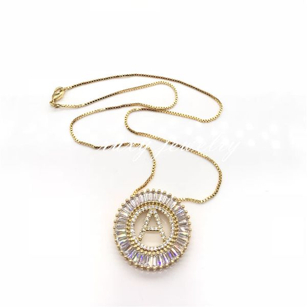 1pcs gold color letter necklace micro pave cz 27mm letters charm 26 alphabet letter initial inicial pendant necklace jewelry, Silver
1pcs gold color letter necklace micro pave cz 27mm letters charm 26 alphabet letter initial inicial pendant necklace jewelry, Silver