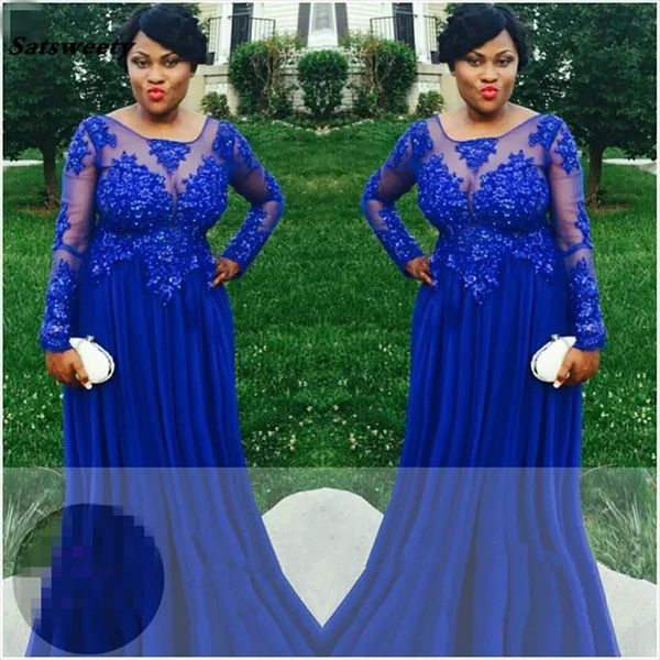 royal blue plus size prom dresses generous long sleeve sheer formal women evening gowns empire vestidos de formatura 2023, Black
royal blue plus size prom dresses generous long sleeve sheer formal women evening gowns empire vestidos de formatura 2023, Black