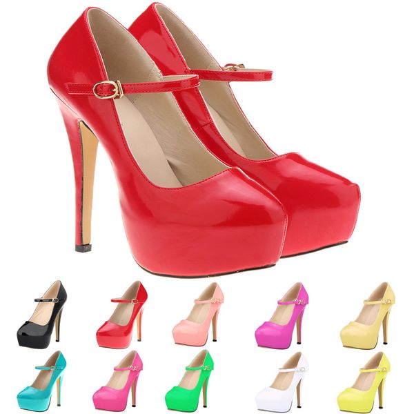 women pumps round toe extreme high heels platform pumps 14cm ankle strap nightclub wedding shoes woman us 4-11 d0233, Black
women pumps round toe extreme high heels platform pumps 14cm ankle strap nightclub wedding shoes woman us 4-11 d0233, Black
