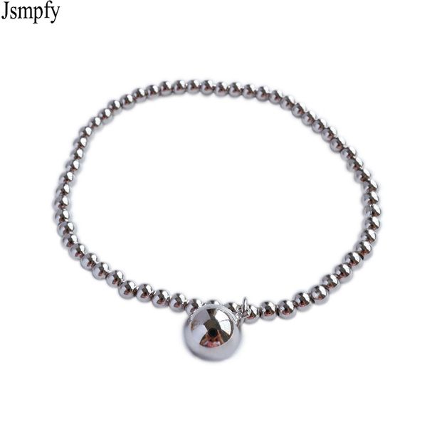 jsmpfy new simple 3mm bead chain bracelets&bangles for women authentic 925 sterling silver 8mm beads charms elastic bracelet, Golden;silver
jsmpfy new simple 3mm bead chain bracelets&bangles for women authentic 925 sterling silver 8mm beads charms elastic bracelet, Golden;silver
