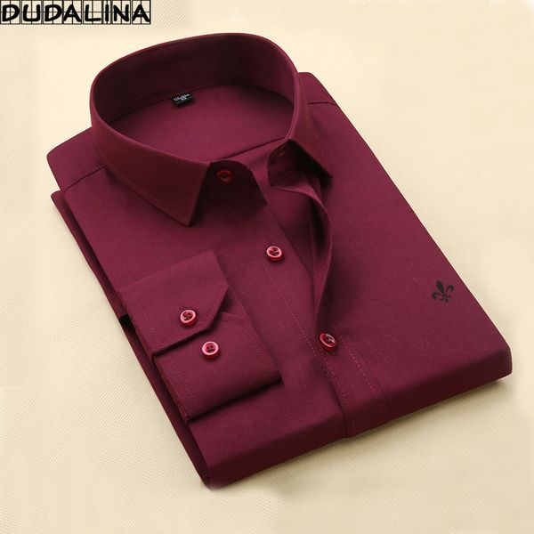 dudalina 2017 autumn male clothes slim fit men long sleeve shirt men solid casual shirt social plus size -5xl, White;black
dudalina 2017 autumn male clothes slim fit men long sleeve shirt men solid casual shirt social plus size -5xl, White;black