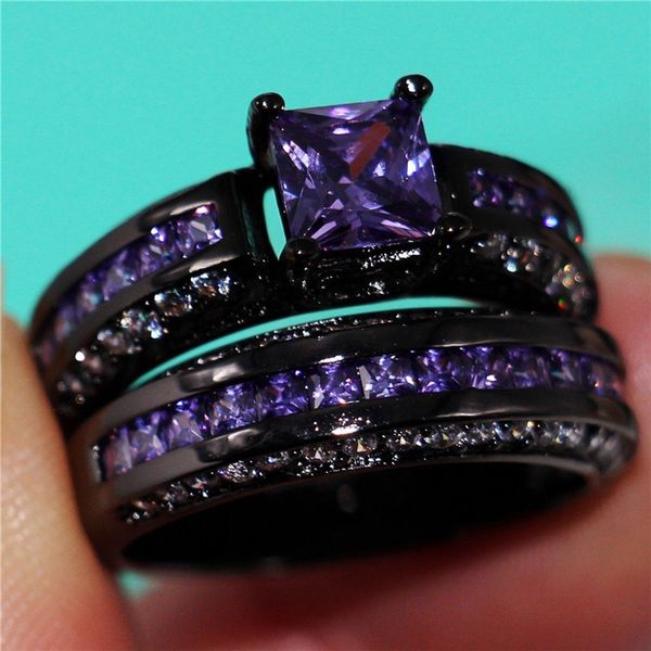 2pcs 6mm cubic zirconia created full purple rystal square ring set black gold color party rings drop shipping, Slivery;golden
2pcs 6mm cubic zirconia created full purple rystal square ring set black gold color party rings drop shipping, Slivery;golden
