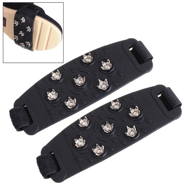 7-stud climbing ice shoe cover spike cleats crampons gripper for safety walking traction on snow and ice
7-stud climbing ice shoe cover spike cleats crampons gripper for safety walking traction on snow and ice
