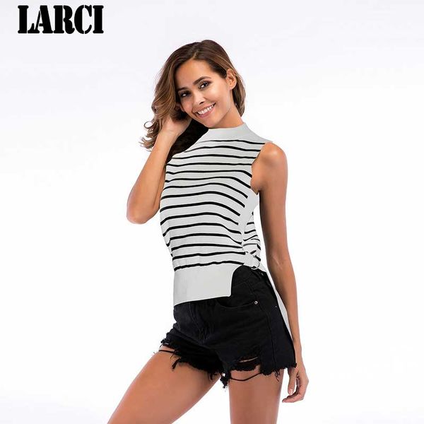 larci 2018 summer low-cut basic t-shirts tank solid cotton striped sleeveless camisole women's vest e5717, White
larci 2018 summer low-cut basic t-shirts tank solid cotton striped sleeveless camisole women's vest e5717, White