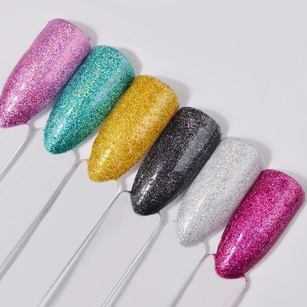 6 pcs/set holographic laser nail powder dust charm nail art glitter decorations for diy manicure art glitter decorations, Silver;gold
6 pcs/set holographic laser nail powder dust charm nail art glitter decorations for diy manicure art glitter decorations, Silver;gold