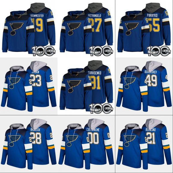 St. Louis Blues Hoodies 100th Patch 19 Jay Bouwmeester 27 Alex Pietrangelo 55 Colton Parayko 91 Vladimir Tarasenko Custom Hockey Jerseys
St. Louis Blues Hoodies 100th Patch 19 Jay Bouwmeester 27 Alex Pietrangelo 55 Colton Parayko 91 Vladimir Tarasenko Custom Hockey Jerseys