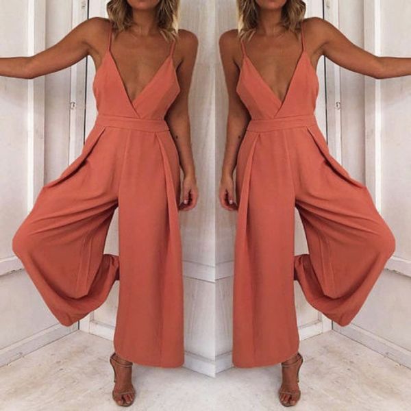 summer pink jumpsuits women's clubwear playsuit strappy v neck loose party jumpsuit long pant romper fashion hot, Black;white
summer pink jumpsuits women's clubwear playsuit strappy v neck loose party jumpsuit long pant romper fashion hot, Black;white