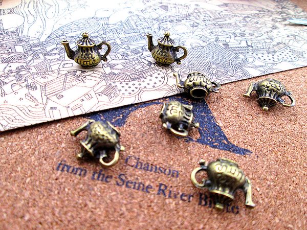 45pcs--15*12mm antique bronze teaport charms 3d mini teaport charms pendants, Bronze;silver
45pcs--15*12mm antique bronze teaport charms 3d mini teaport charms pendants, Bronze;silver