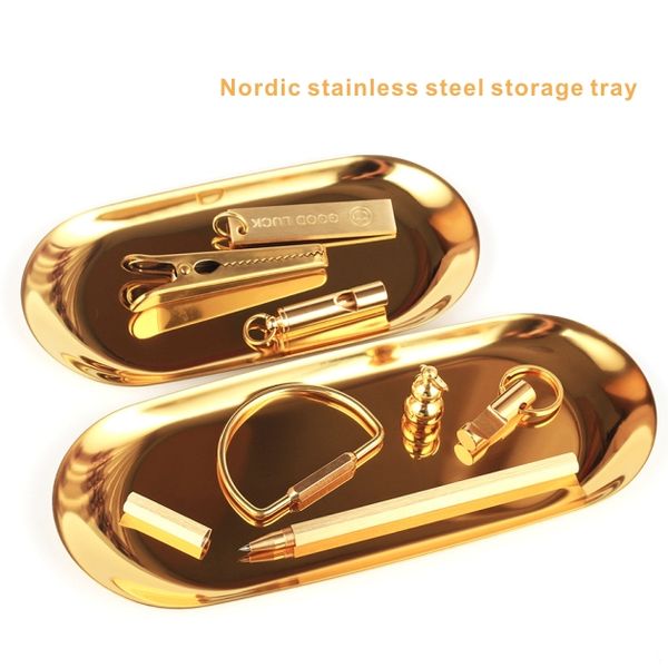 nordic ellipse stainless steel storage tray can store stationery and jewelry, and you can also put fruits and pastries
nordic ellipse stainless steel storage tray can store stationery and jewelry, and you can also put fruits and pastries