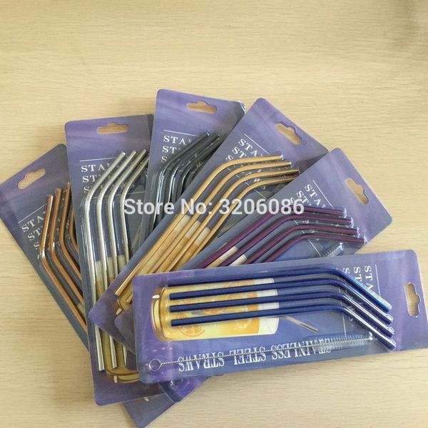 50sets 4pcs stainless steel straight straw bend straws with 1 cleaner brush retail package 267mm 6mm drink tool for mugs 30oz
50sets 4pcs stainless steel straight straw bend straws with 1 cleaner brush retail package 267mm 6mm drink tool for mugs 30oz