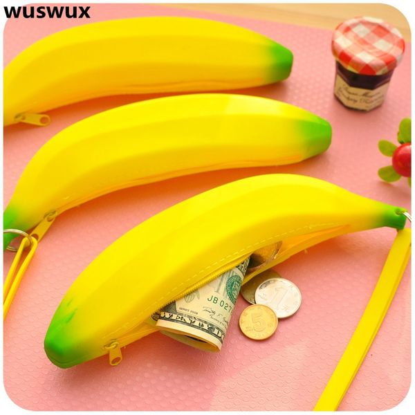 new fashion silicone purse banana pencil case cute kawaii bag children wallet coin purse canvas change for girls baby, Red;black
new fashion silicone purse banana pencil case cute kawaii bag children wallet coin purse canvas change for girls baby, Red;black