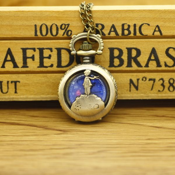 2017 new arrival mini the little prince bronze quartz pocket watch analog pendant necklace mens womens kids gifts, Slivery;golden
2017 new arrival mini the little prince bronze quartz pocket watch analog pendant necklace mens womens kids gifts, Slivery;golden
