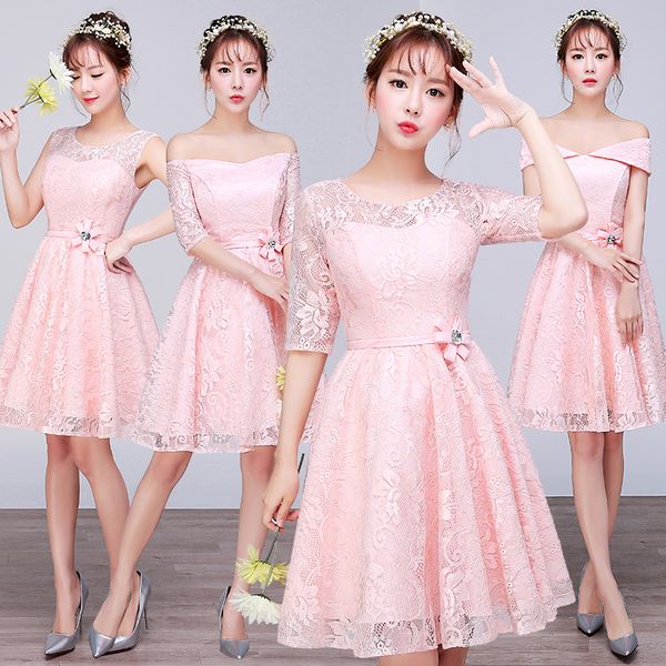 short pink lace summer knee length sweat lady girl women princess bridesmaid banquet party dress gown ing, White;black
short pink lace summer knee length sweat lady girl women princess bridesmaid banquet party dress gown ing, White;black