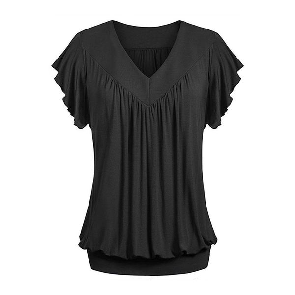 fashion t shirt female v neck plus size short sleeve loose t-shirts women casual ladies elegant tee shirts, White
fashion t shirt female v neck plus size short sleeve loose t-shirts women casual ladies elegant tee shirts, White