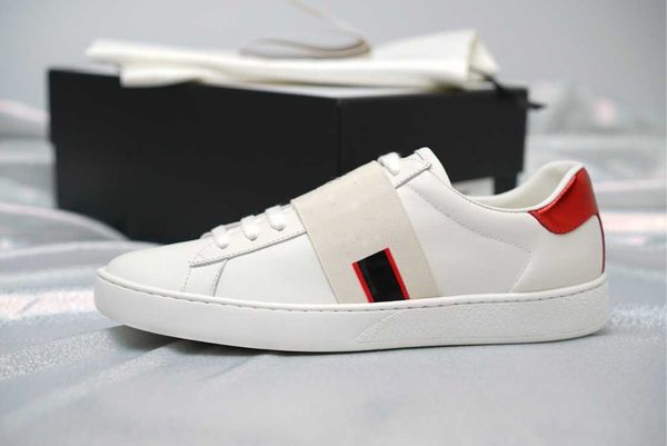 New luxury man women ace neaker with brown ela ticity tripe luxury de igner hoe white black ize 34 46
New luxury man women ace neaker with brown ela ticity tripe luxury de igner hoe white black ize 34 46