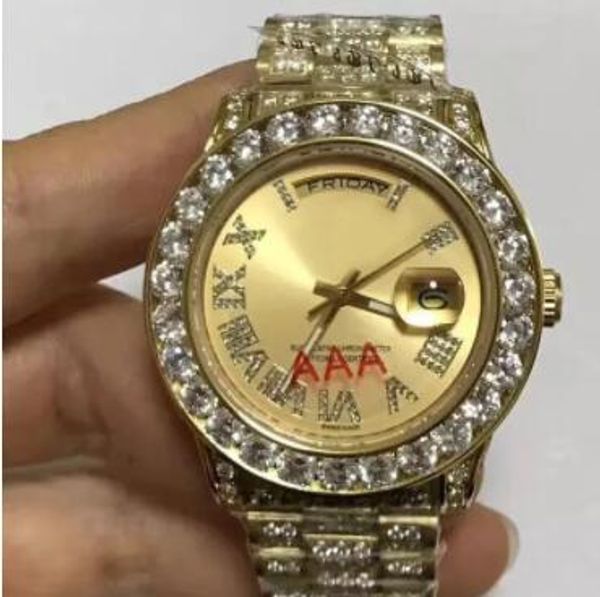 mens 18k 41mm 228238 yellow gold bigger diamond watch 30.5 automatic fashion brand men's watch, Slivery;brown
mens 18k 41mm 228238 yellow gold bigger diamond watch 30.5 automatic fashion brand men's watch, Slivery;brown