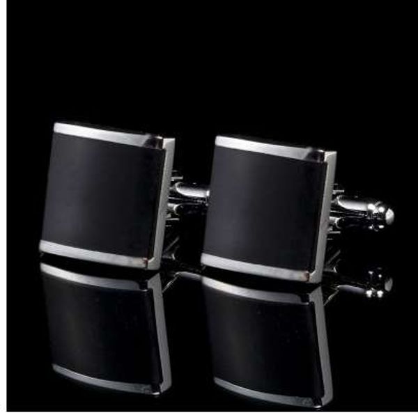 fashion square style cuff links black enamel custom cuflinks for mens wedding party spinki jewelry, Silver
fashion square style cuff links black enamel custom cuflinks for mens wedding party spinki jewelry, Silver