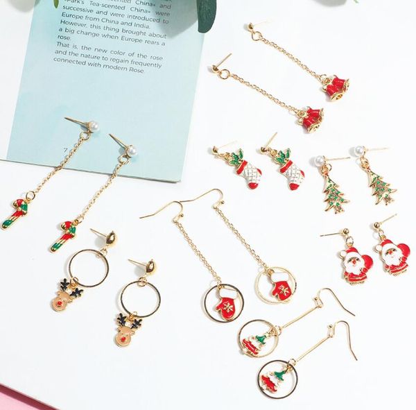 christmas creative gift earrings charm long drop earrings simple small fresh reindeer cane socks santa claus pendant mix order 24pair, Golden
christmas creative gift earrings charm long drop earrings simple small fresh reindeer cane socks santa claus pendant mix order 24pair, Golden